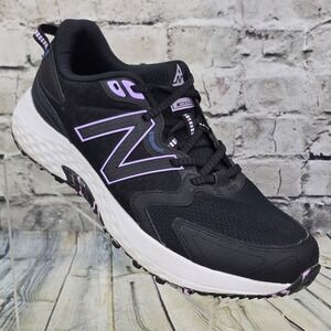New Balance 410v7 Trail Running Shoes Womens 11 Black Purple WT410TG7 Sneakers